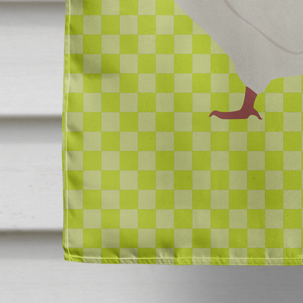 Nun Pigeon Green House Flag 28x40 Porch Sleeve Pole Decorative Outside Yard Banner Artwork Wall Hanging, Polyester