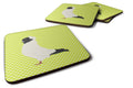 Nun Pigeon Green Foam Coasters Set of 4 Cup Coasters for Indoor Outdoor, Tabletop Protection, Anti Slip, Mouse pad Material