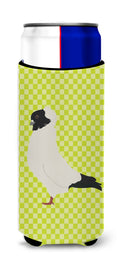 Nun Pigeon Green Slim Can Hugger , Insulated Foam Hugger for 12 oz Slim Cans, Beer Bottles & Water Bottles, Printed in USA