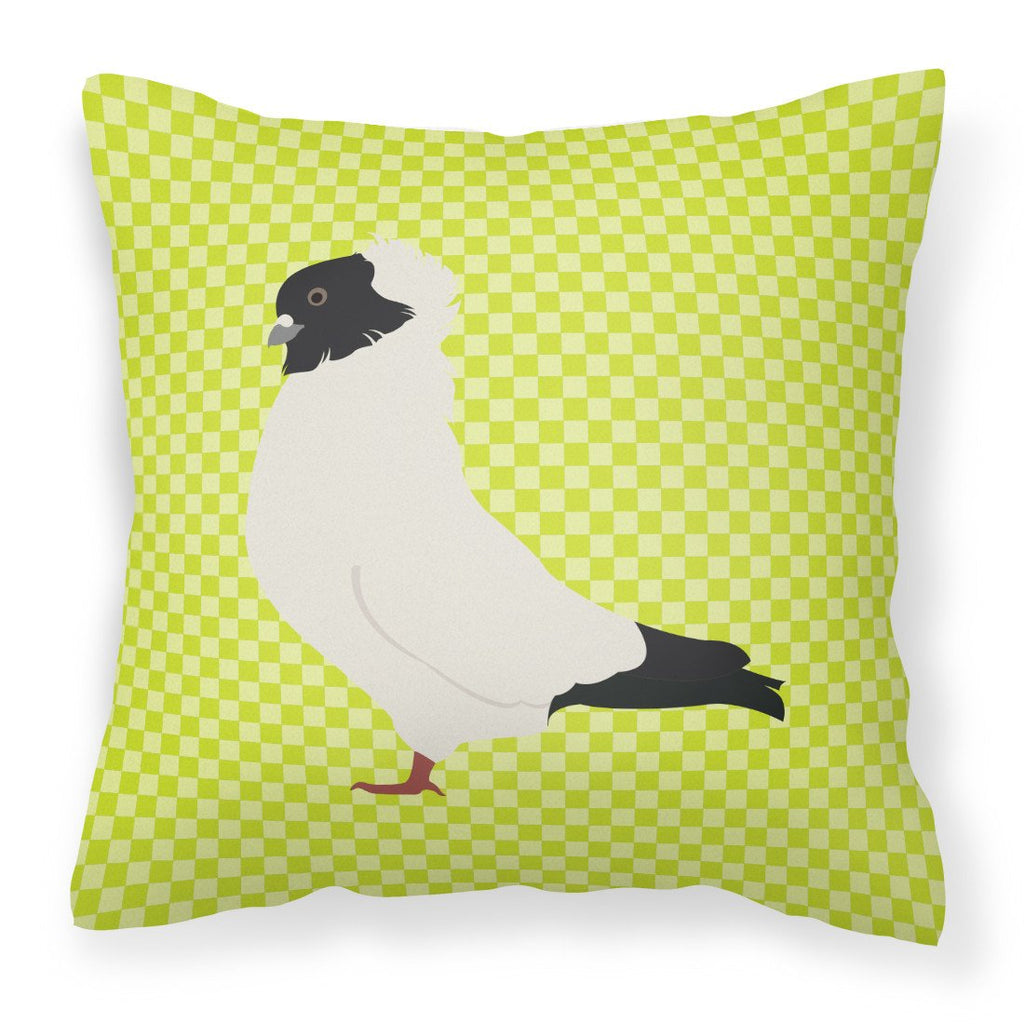 Nun Pigeon Green Decorative Throw Pillow 18x18 Indoor Outdoor Accent Cushion, Fabric Cover with Insert for Sofa, Bed, Porch & Living Room