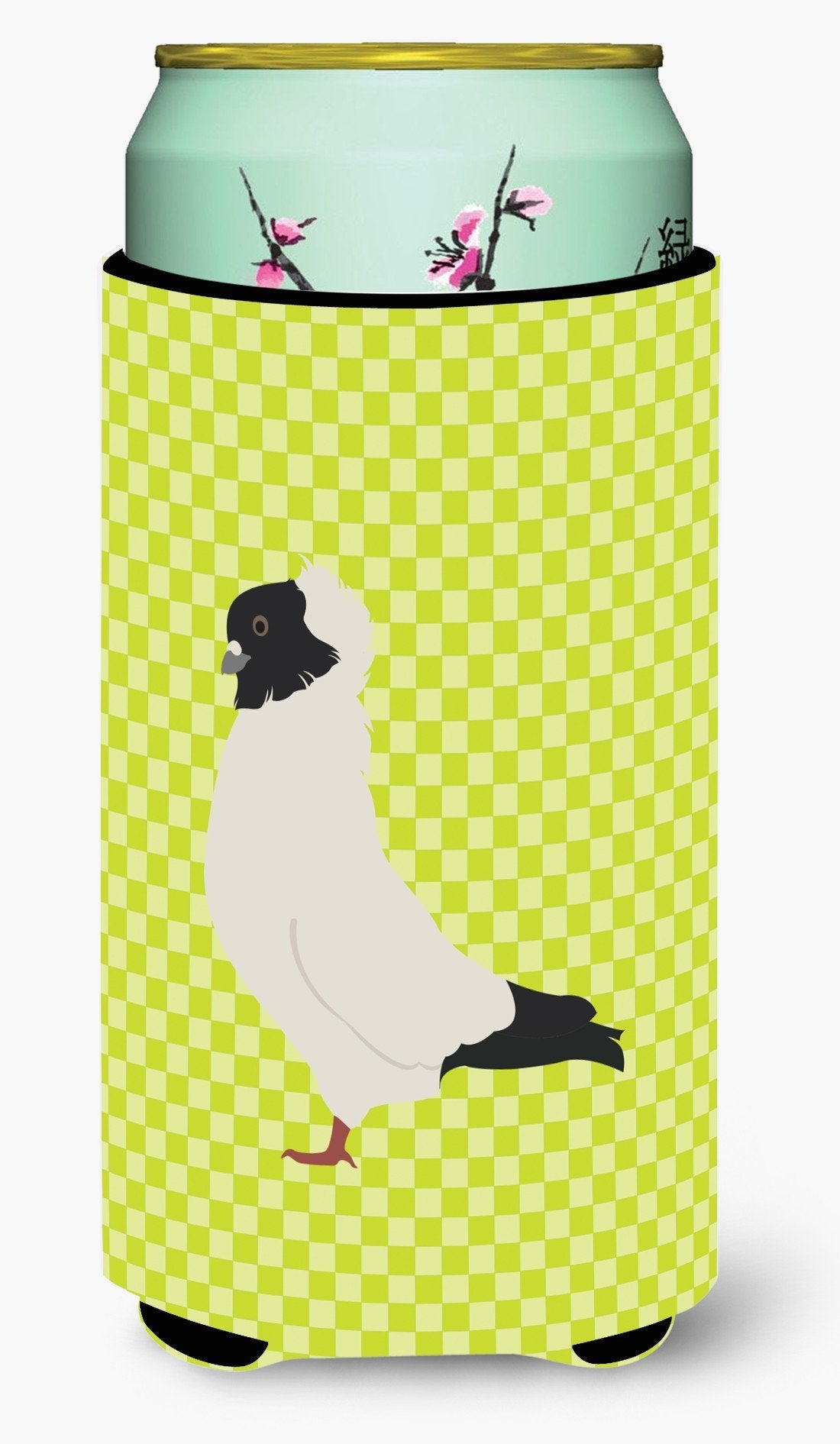 Nun Pigeon Green Tall Boy Hugger Can Cooler Sleeve Machine Washable Drink Collapsible Insulator Beverage Insulated Holder