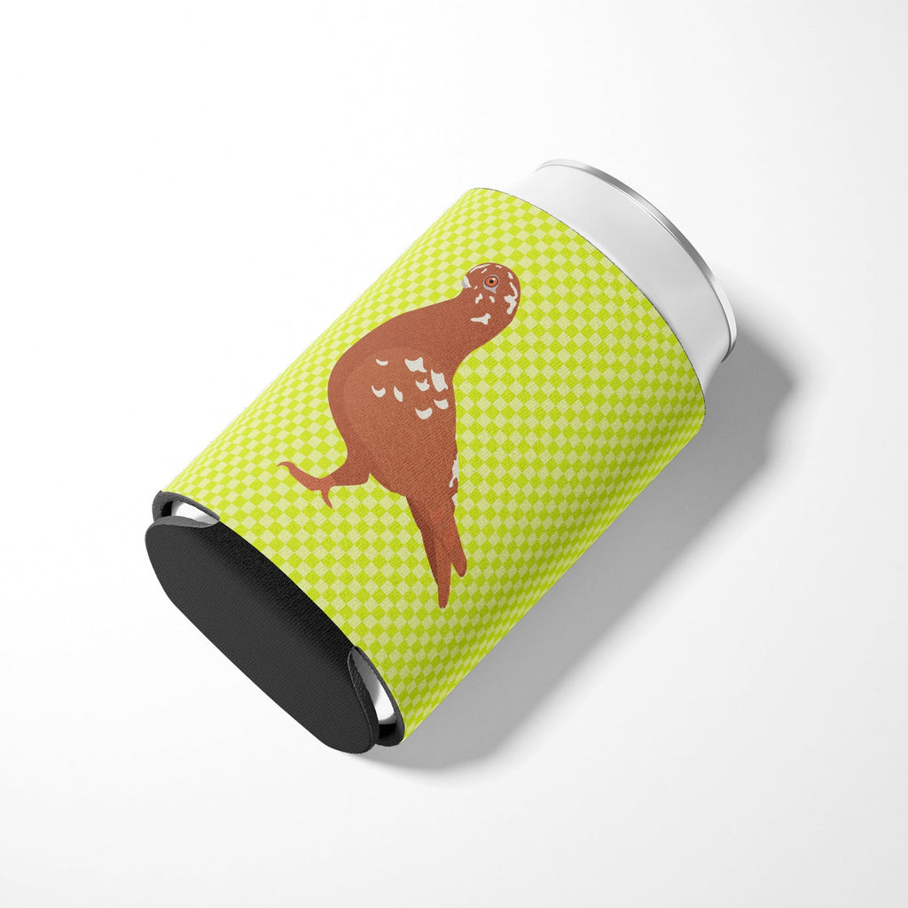 African Owl Pigeon Green Can or Bottle Hugger Cooler Sleeve for Standard 12 oz Cans, Insulated Foam Beer & Soda Can Hugger Reusable