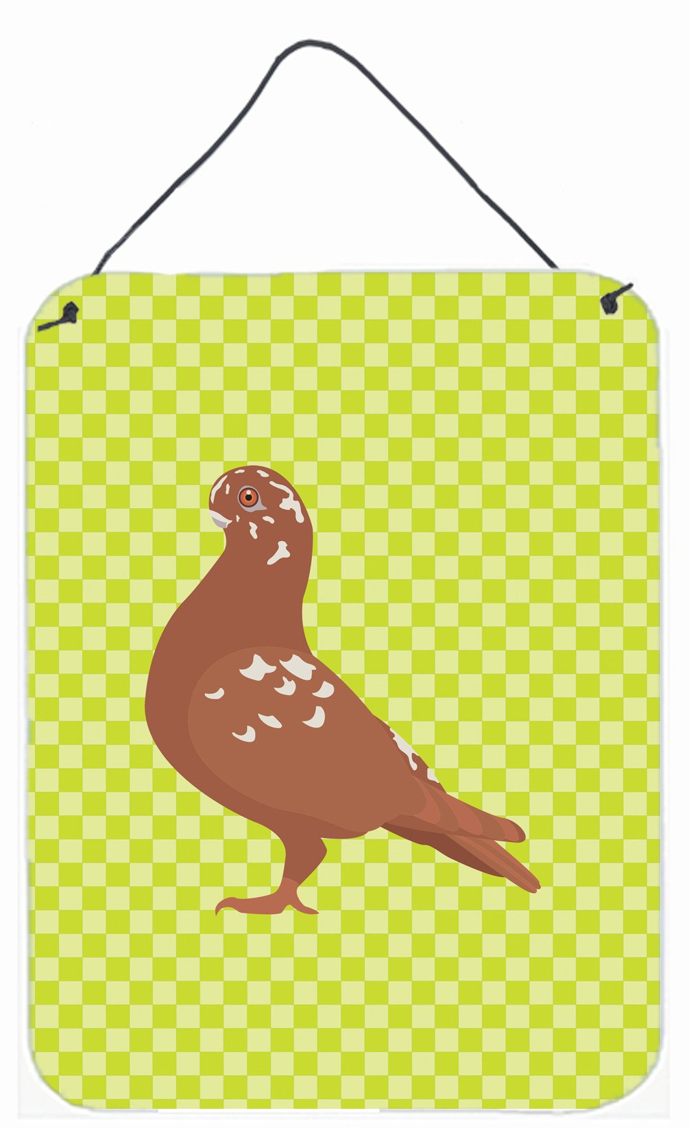 African Owl Pigeon Green Wall or Door Hanging Prints Aluminum Metal Sign Kitchen Wall Bar Bathroom Plaque Home Decor Front Door Plaque, 12x16, Multicolor