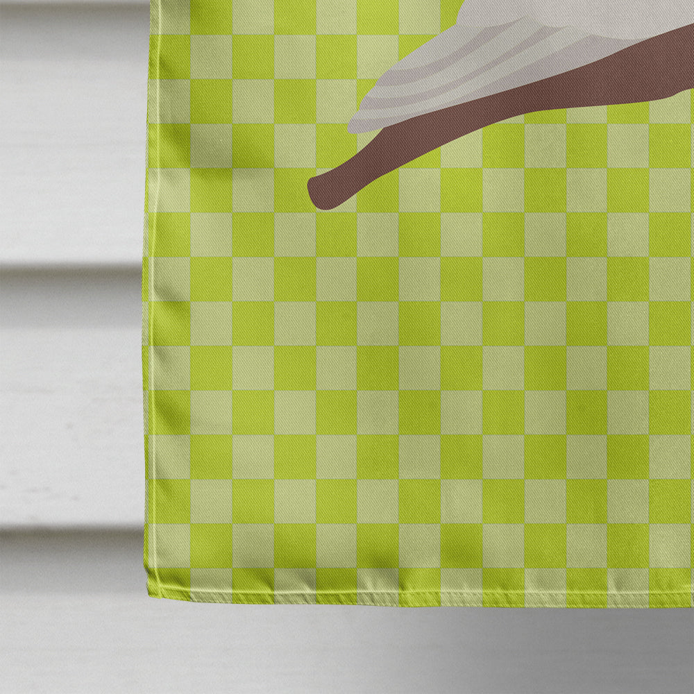 English Pouter Pigeon Green House Flag 28x40 Porch Sleeve Pole Decorative Outside Yard Banner Artwork Wall Hanging, Polyester