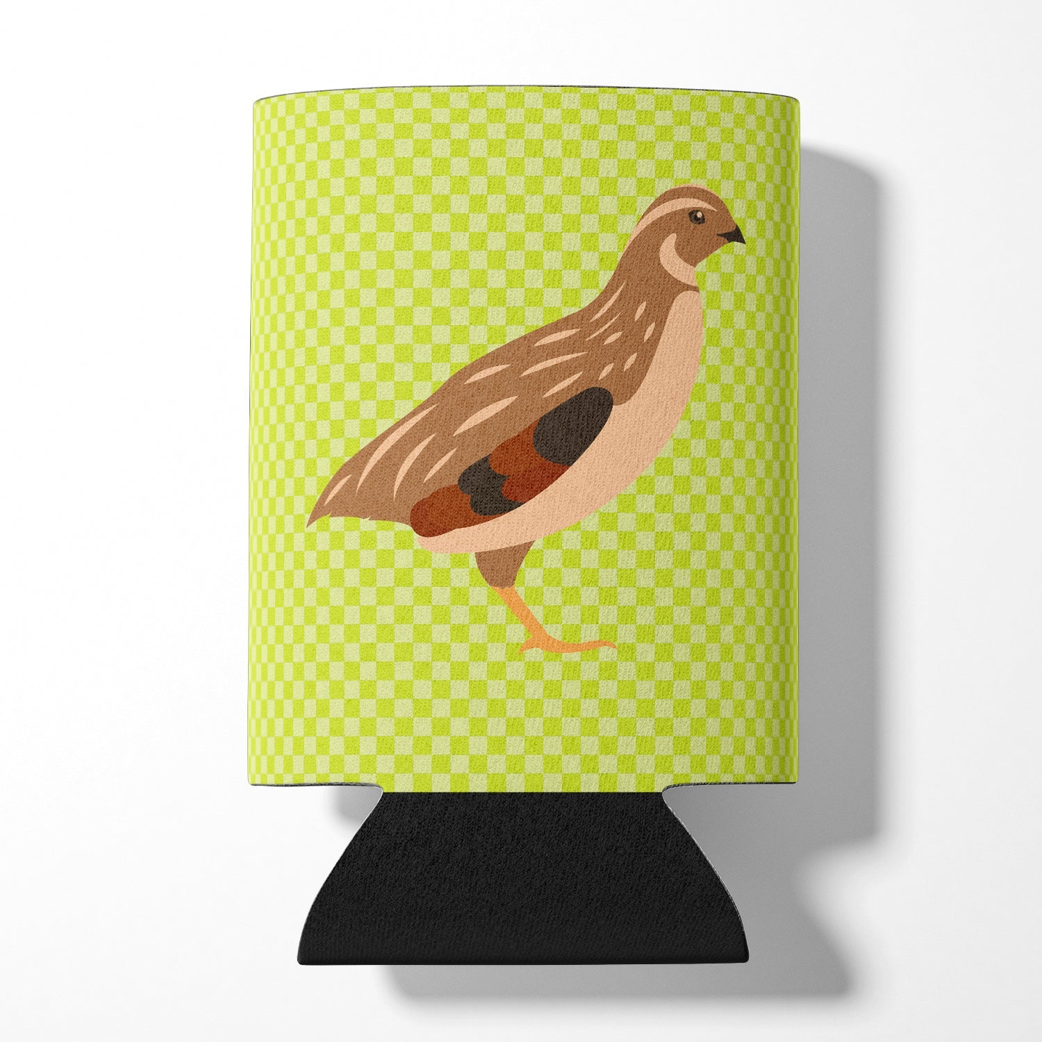 Golden Phoenix Quail Green Can or Bottle Hugger Cooler Sleeve for Standard 12 oz Cans, Insulated Foam Beer & Soda Can Hugger Reusable