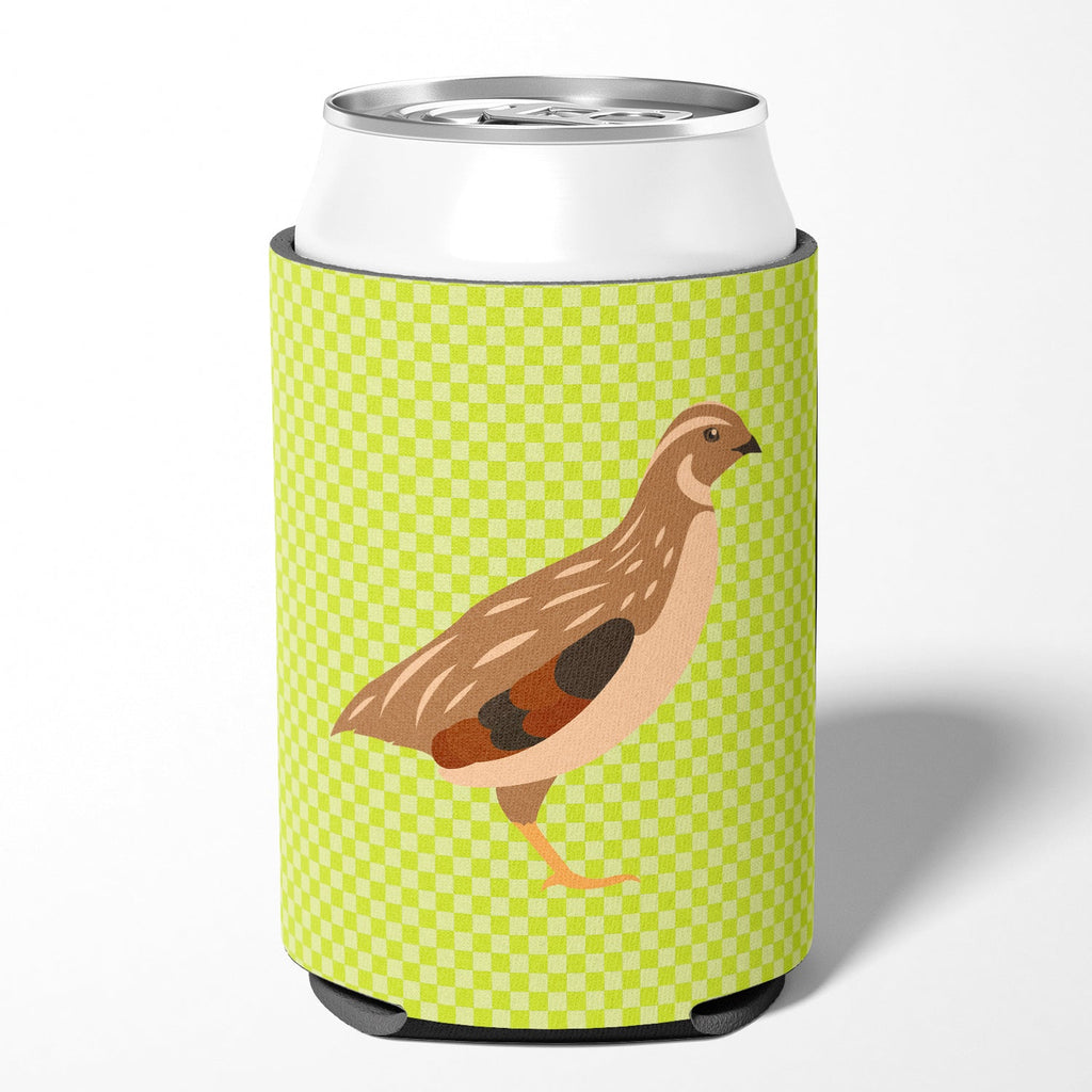 Golden Phoenix Quail Green Can or Bottle Hugger Cooler Sleeve for Standard 12 oz Cans, Insulated Foam Beer & Soda Can Hugger Reusable