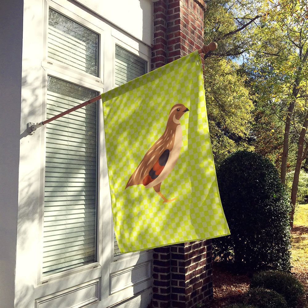 Golden Phoenix Quail Green House Flag 28x40 Porch Sleeve Pole Decorative Outside Yard Banner Artwork Wall Hanging, Polyester