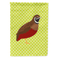 Chinese Painted or King Quail Green House Flag 28x40 Porch Sleeve Pole Decorative Outside Yard Banner Artwork Wall Hanging, Polyester