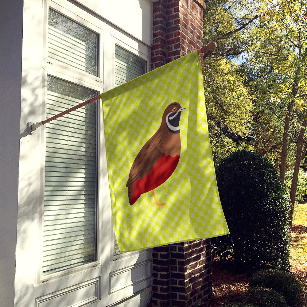 Chinese Painted or King Quail Green House Flag 28x40 Porch Sleeve Pole Decorative Outside Yard Banner Artwork Wall Hanging, Polyester