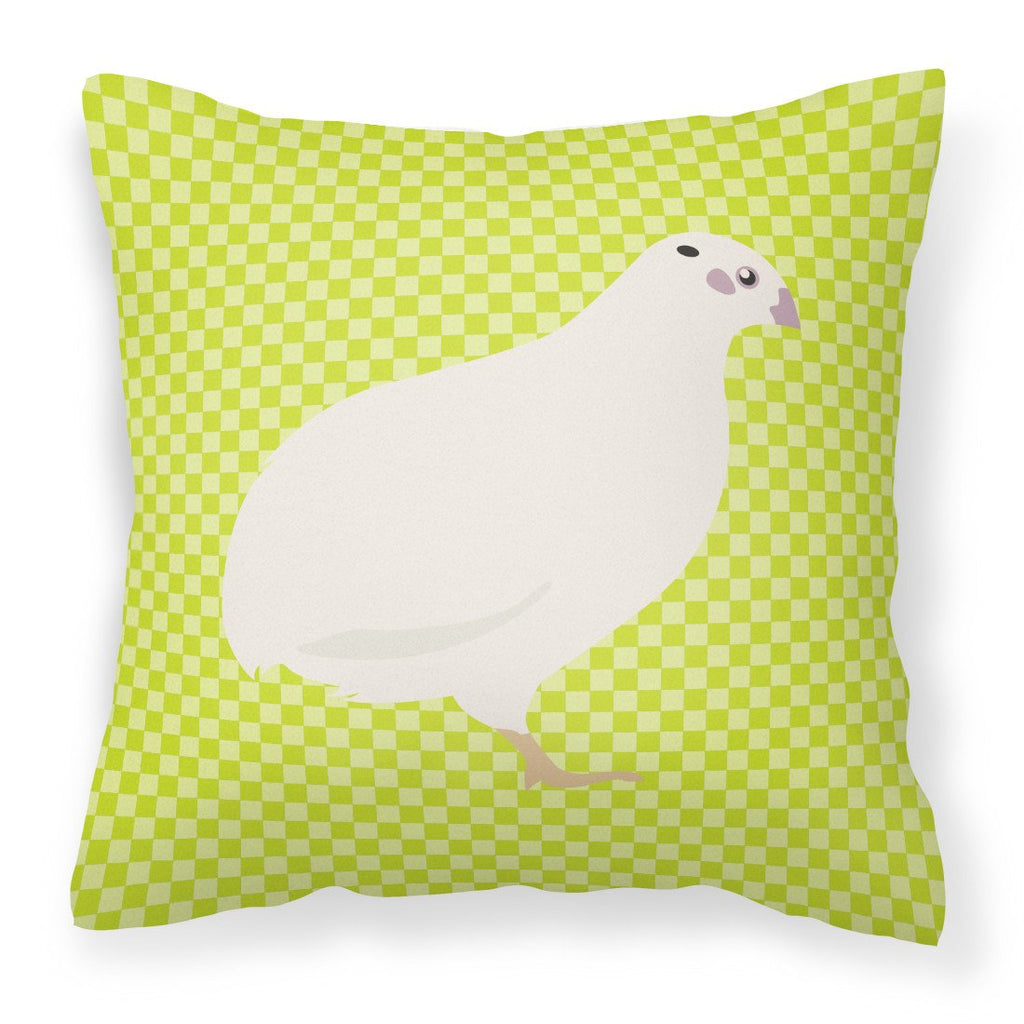 Texas Quail Green Decorative Throw Pillow 18x18 Indoor Outdoor Accent Cushion, Fabric Cover with Insert for Sofa, Bed, Porch & Living Room