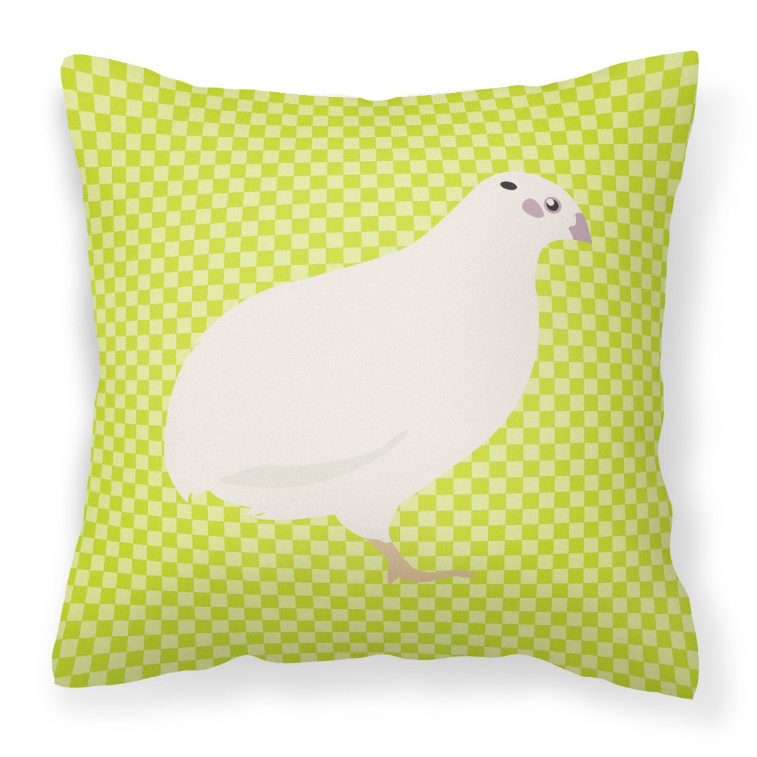 Texas Quail Green Decorative Throw Pillow 18x18 Indoor Outdoor Accent Cushion, Fabric Cover with Insert for Sofa, Bed, Porch & Living Room