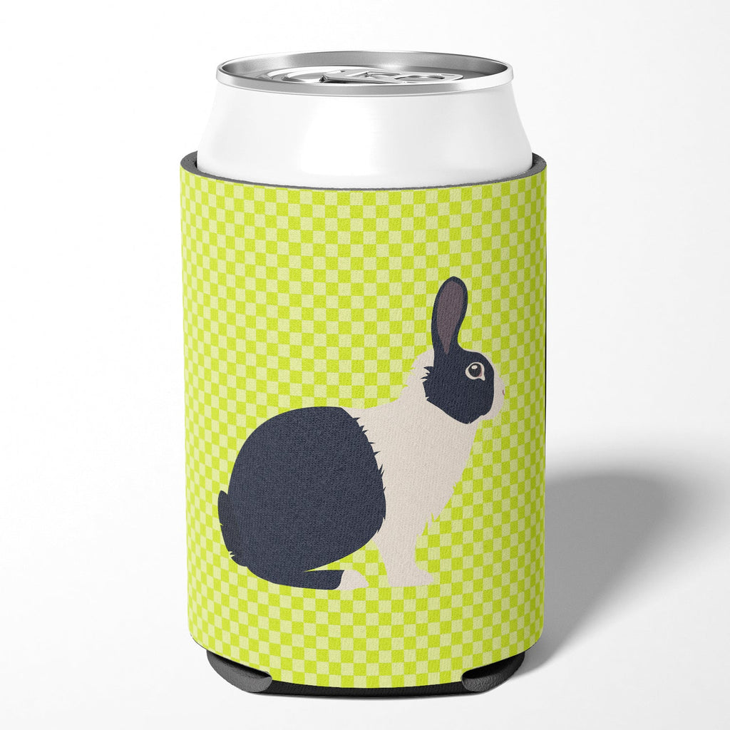 Dutch Rabbit Green Can or Bottle Hugger Cooler Sleeve for Standard 12 oz Cans, Insulated Foam Beer & Soda Can Hugger Reusable