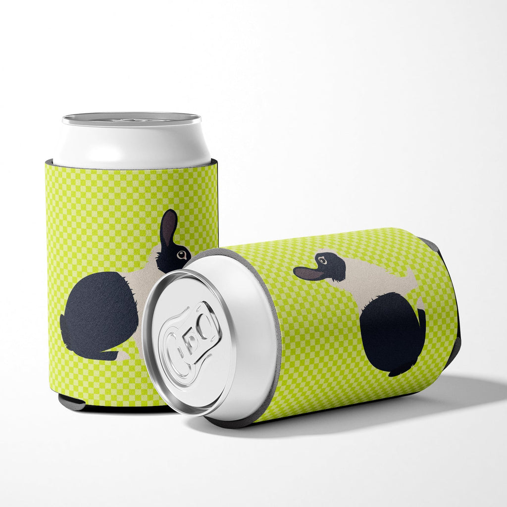 Dutch Rabbit Green Can or Bottle Hugger Cooler Sleeve for Standard 12 oz Cans, Insulated Foam Beer & Soda Can Hugger Reusable