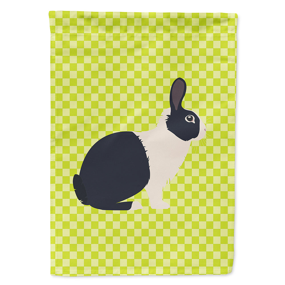 Dutch Rabbit Green House Flag 28x40 Porch Sleeve Pole Decorative Outside Yard Banner Artwork Wall Hanging, Polyester