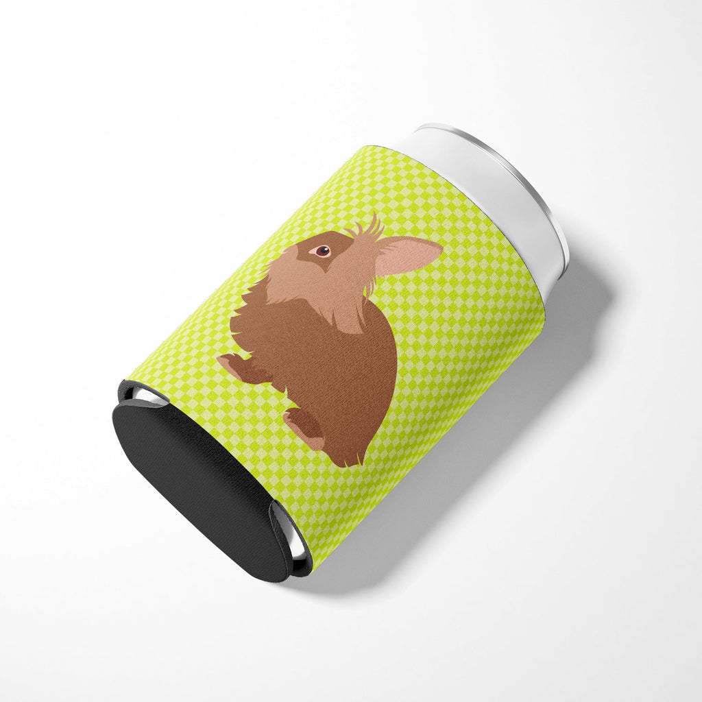 Lionhead Rabbit Green Can or Bottle Hugger Cooler Sleeve for Standard 12 oz Cans, Insulated Foam Beer & Soda Can Hugger Reusable