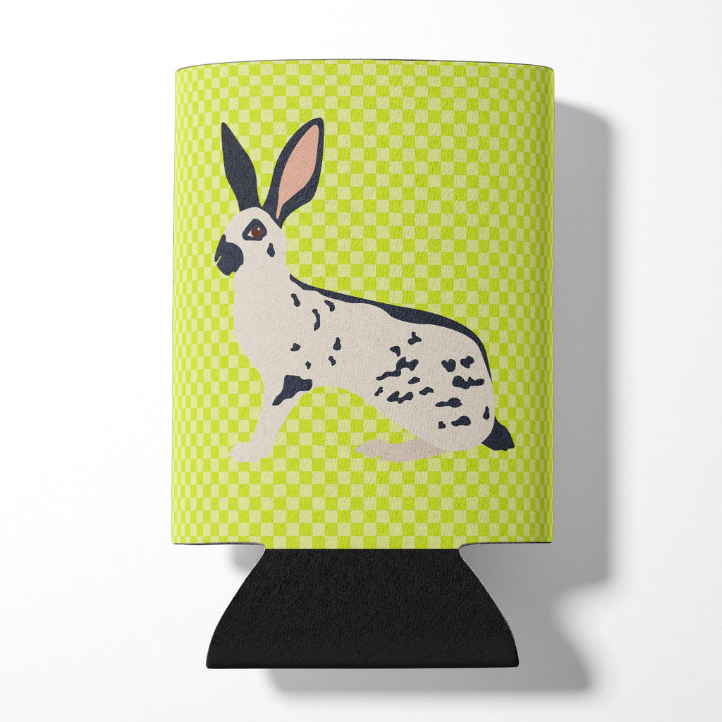 English Spot Rabbit Green Can or Bottle Hugger Cooler Sleeve for Standard 12 oz Cans, Insulated Foam Beer & Soda Can Hugger Reusable