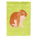 English Lop Rabbit Green House Flag 28x40 Porch Sleeve Pole Decorative Outside Yard Banner Artwork Wall Hanging, Polyester