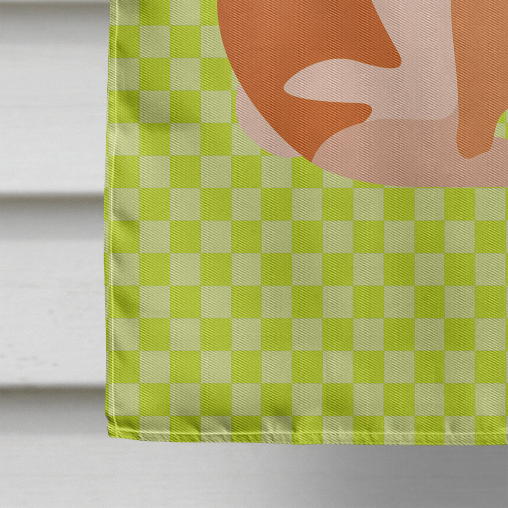 English Lop Rabbit Green House Flag 28x40 Porch Sleeve Pole Decorative Outside Yard Banner Artwork Wall Hanging, Polyester