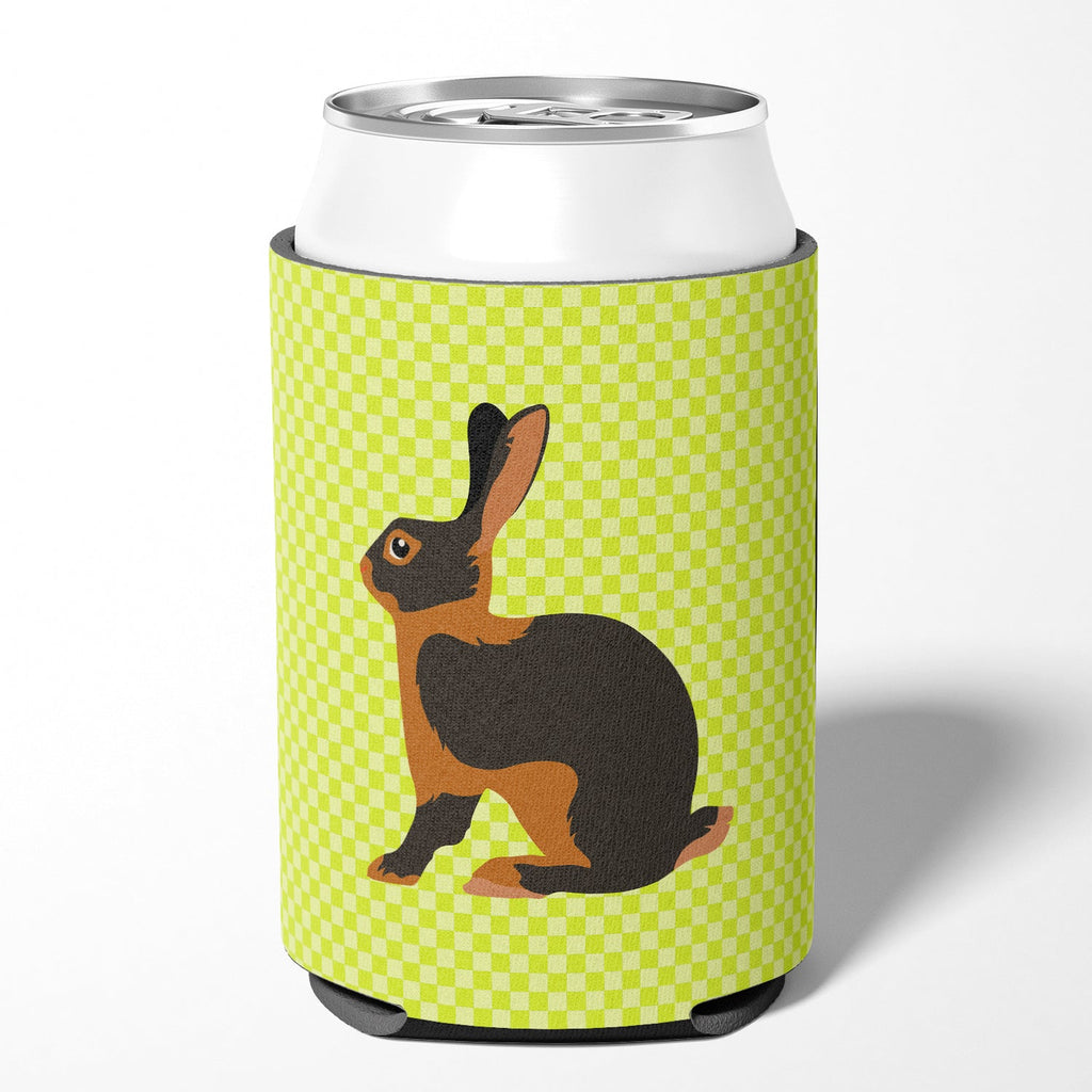 Tan Rabbit Green Can or Bottle Hugger Cooler Sleeve for Standard 12 oz Cans, Insulated Foam Beer & Soda Can Hugger Reusable
