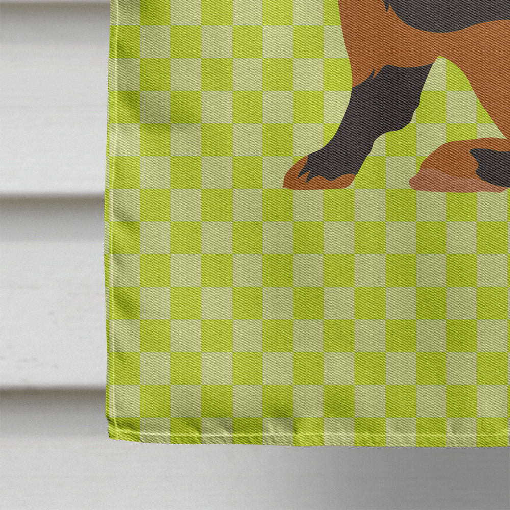 Tan Rabbit Green House Flag 28x40 Porch Sleeve Pole Decorative Outside Yard Banner Artwork Wall Hanging, Polyester