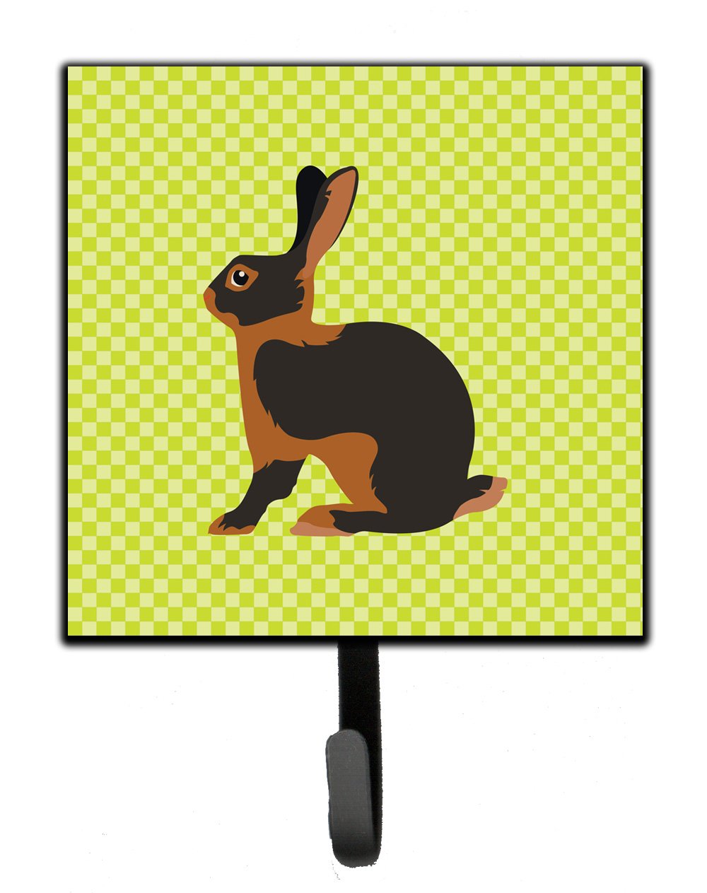 Tan Rabbit Green Leash or Key Holder Wall Hooks, Key Hooks Holder, Coat Rack Wall Mount, Coat Hooks, Hooks for Hanging Keys, Towels, Aprons, Leashes