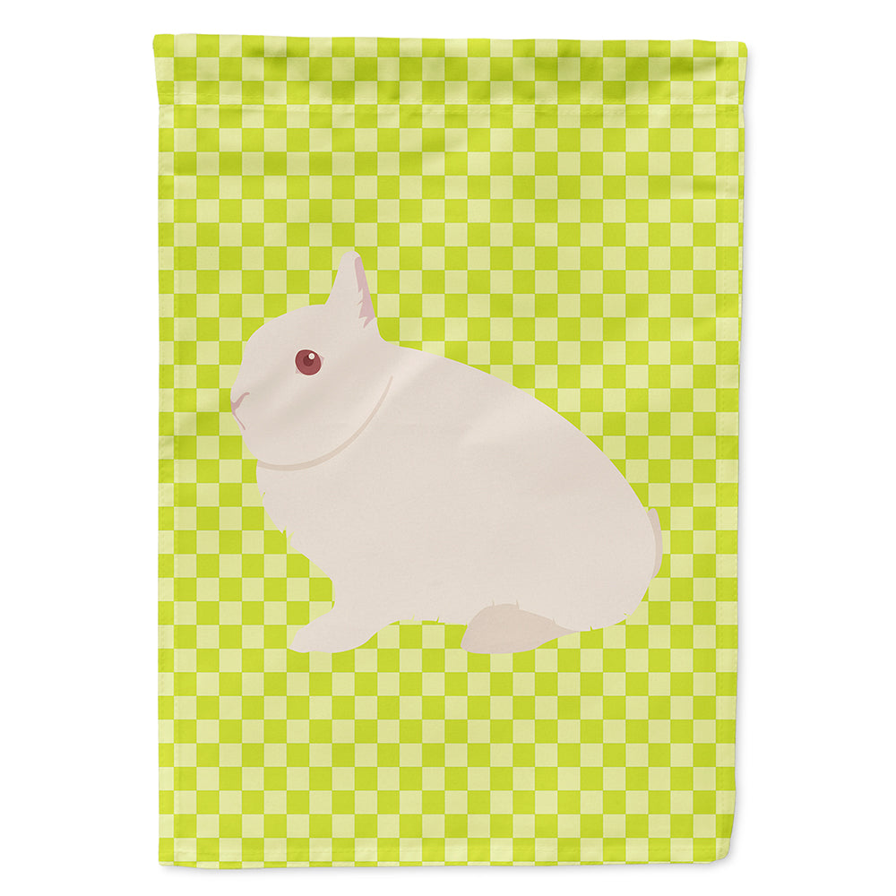 Hermelin Rabbit Green House Flag 28x40 Porch Sleeve Pole Decorative Outside Yard Banner Artwork Wall Hanging, Polyester