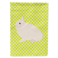 Hermelin Rabbit Green House Flag 28x40 Porch Sleeve Pole Decorative Outside Yard Banner Artwork Wall Hanging, Polyester