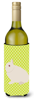 Hermelin Rabbit Green Wine Bottle Hugger Gift Sleeve for Standard 750 ml Bottles, Insulated Reusable Also Fits Mini Shot & Pint Bottles