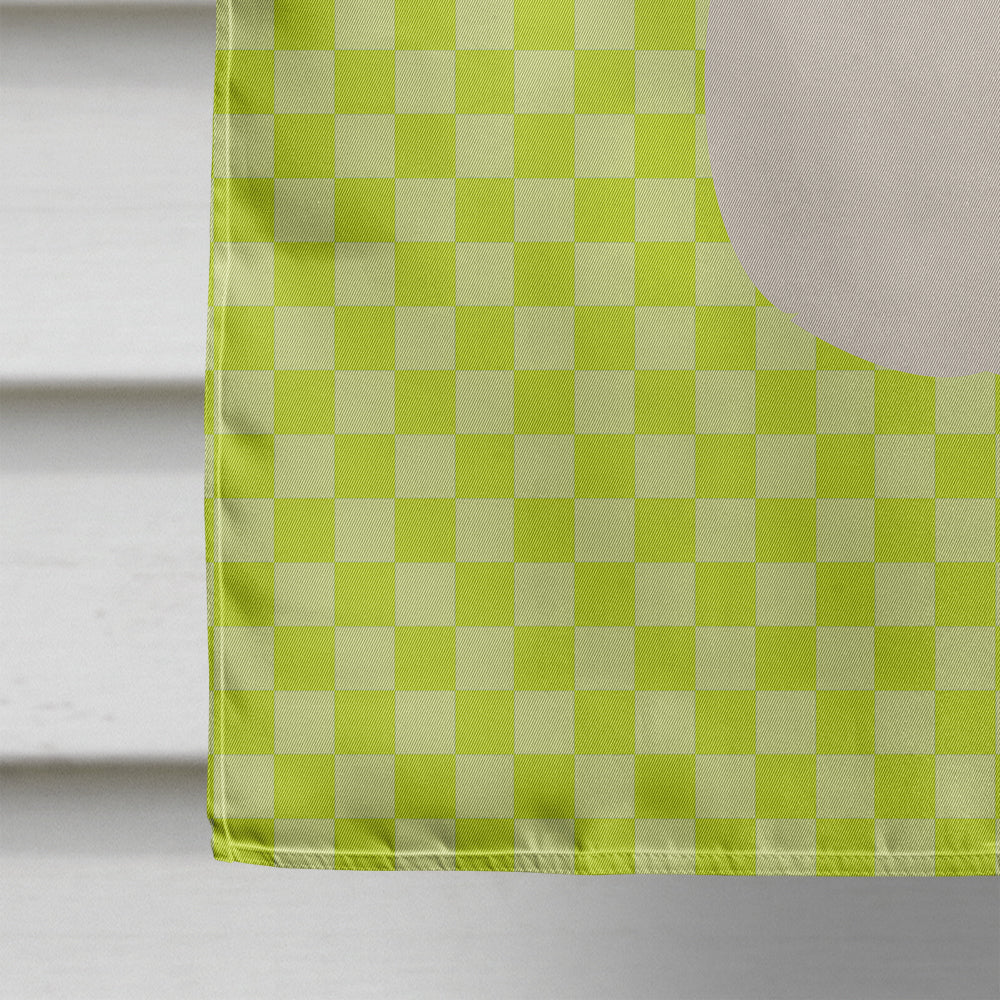 New Zealand White Rabbit Green House Flag 28x40 Porch Sleeve Pole Decorative Outside Yard Banner Artwork Wall Hanging, Polyester