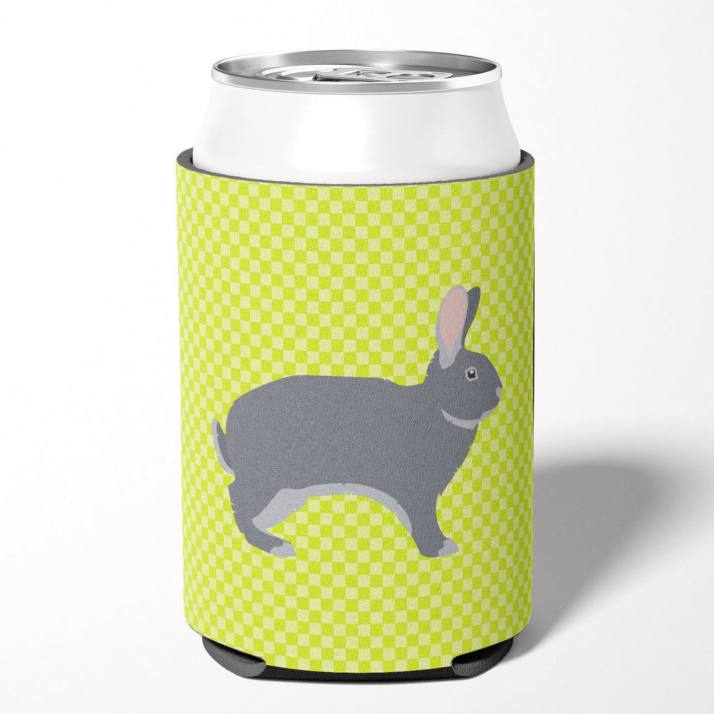 Giant Chinchilla Rabbit Green Can or Bottle Hugger Cooler Sleeve for Standard 12 oz Cans, Insulated Foam Beer & Soda Can Hugger Reusable