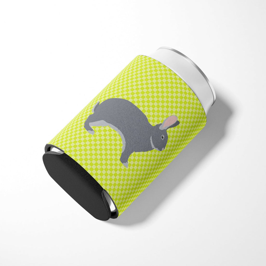 Giant Chinchilla Rabbit Green Can or Bottle Hugger Cooler Sleeve for Standard 12 oz Cans, Insulated Foam Beer & Soda Can Hugger Reusable