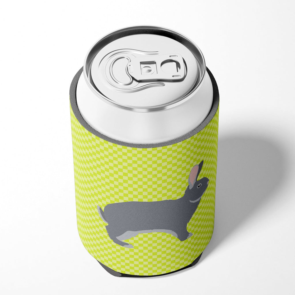 Giant Chinchilla Rabbit Green Can or Bottle Hugger Cooler Sleeve for Standard 12 oz Cans, Insulated Foam Beer & Soda Can Hugger Reusable