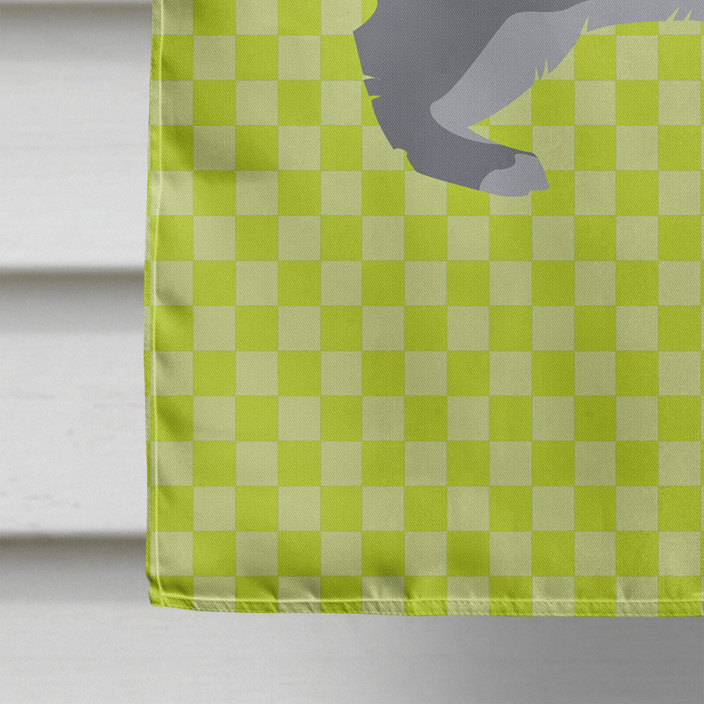 Giant Chinchilla Rabbit Green House Flag 28x40 Porch Sleeve Pole Decorative Outside Yard Banner Artwork Wall Hanging, Polyester