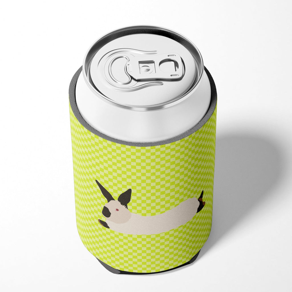 California White Rabbit Green Can or Bottle Hugger Cooler Sleeve for Standard 12 oz Cans, Insulated Foam Beer & Soda Can Hugger Reusable