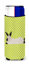 California White Rabbit Green Slim Can Hugger , Insulated Foam Hugger for 12 oz Slim Cans, Beer Bottles & Water Bottles, Printed in USA