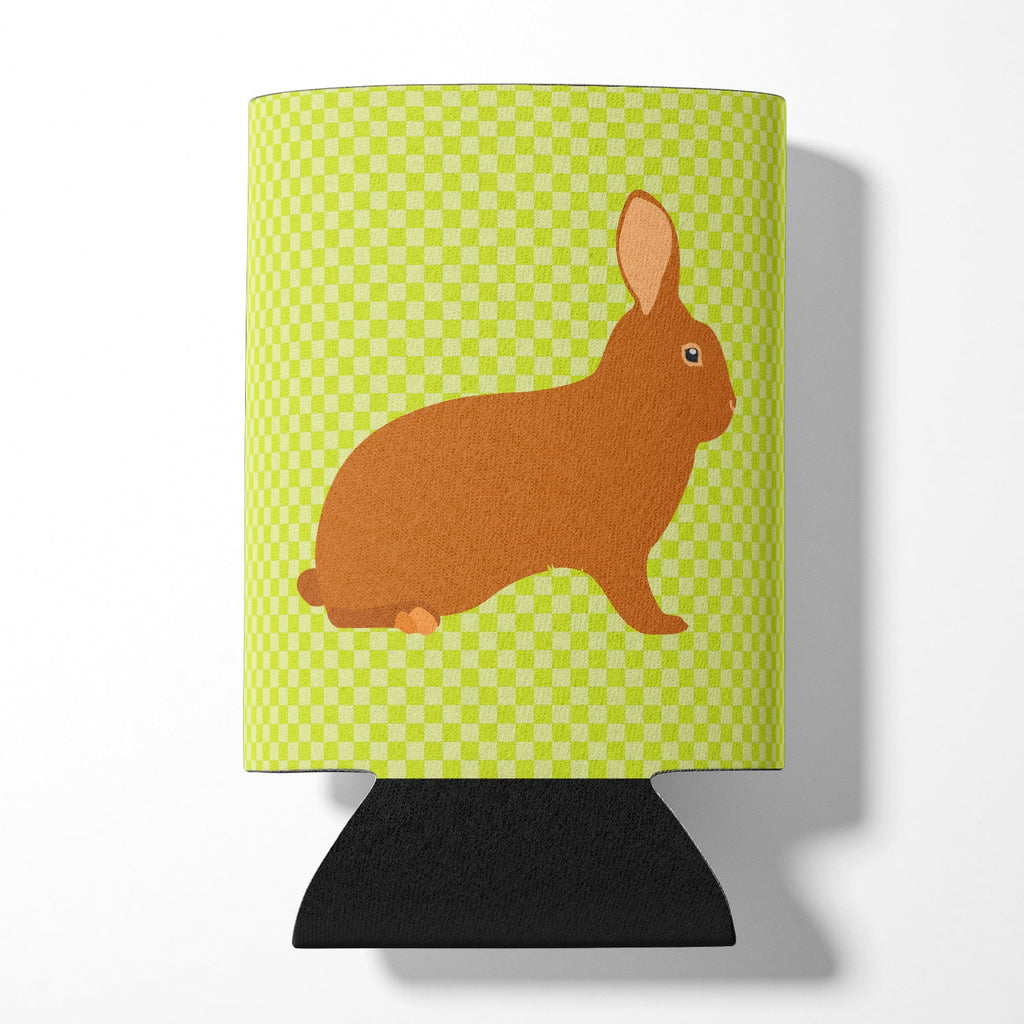 Rex Rabbit Green Can or Bottle Hugger Cooler Sleeve for Standard 12 oz Cans, Insulated Foam Beer & Soda Can Hugger Reusable