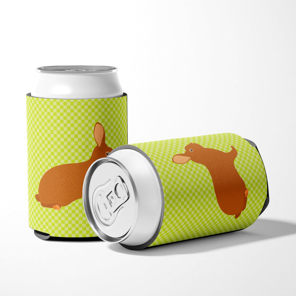 Rex Rabbit Green Can or Bottle Hugger Cooler Sleeve for Standard 12 oz Cans, Insulated Foam Beer & Soda Can Hugger Reusable
