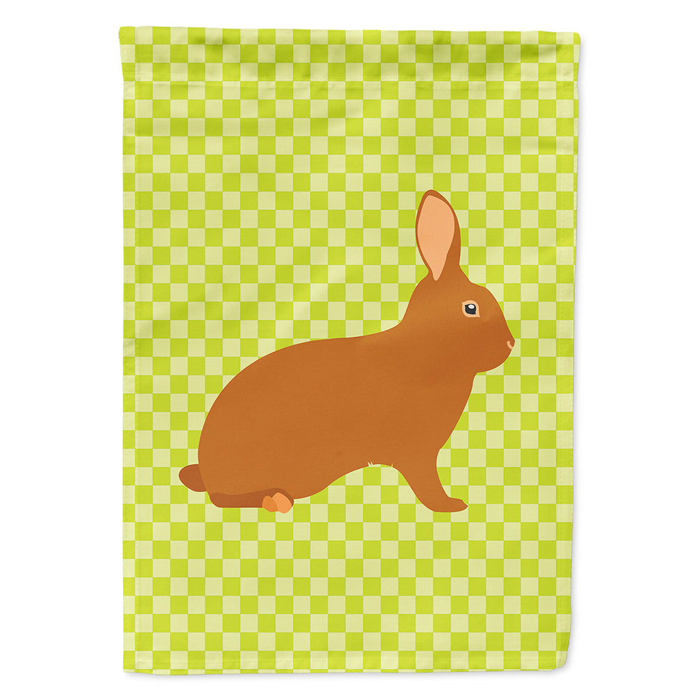 Rex Rabbit Green House Flag 28x40 Porch Sleeve Pole Decorative Outside Yard Banner Artwork Wall Hanging, Polyester