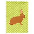 Rex Rabbit Green House Flag 28x40 Porch Sleeve Pole Decorative Outside Yard Banner Artwork Wall Hanging, Polyester