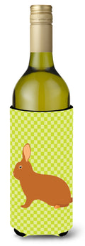 Rex Rabbit Green Wine Bottle Hugger Gift Sleeve for Standard 750 ml Bottles, Insulated Reusable Also Fits Mini Shot & Pint Bottles
