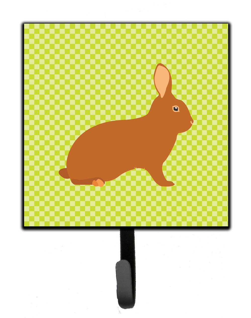 Rex Rabbit Green Leash or Key Holder Wall Hooks, Key Hooks Holder, Coat Rack Wall Mount, Coat Hooks, Hooks for Hanging Keys, Towels, Aprons, Leashes