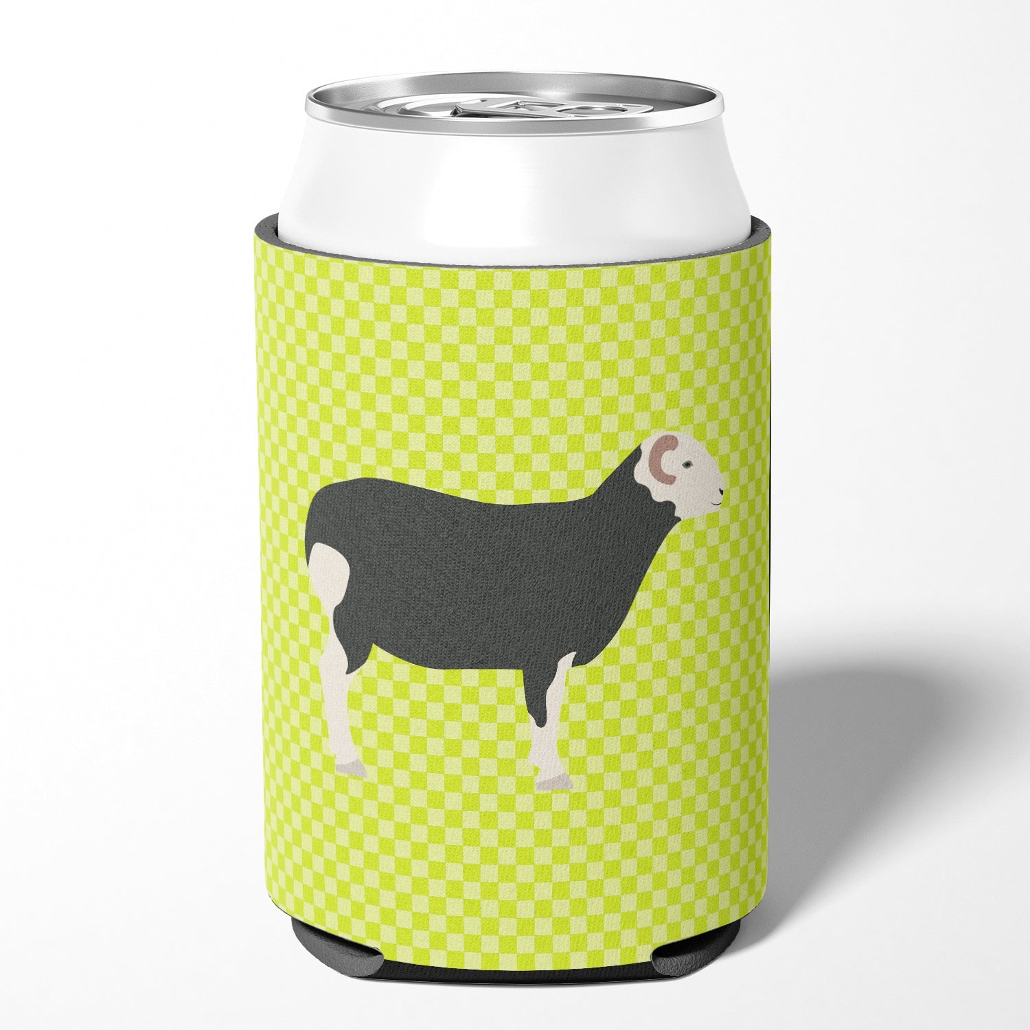 Herwick Sheep Green Can or Bottle Hugger Cooler Sleeve for Standard 12 oz Cans, Insulated Foam Beer & Soda Can Hugger Reusable