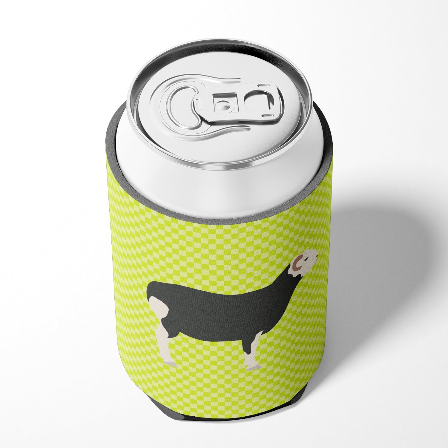 Herwick Sheep Green Can or Bottle Hugger Cooler Sleeve for Standard 12 oz Cans, Insulated Foam Beer & Soda Can Hugger Reusable