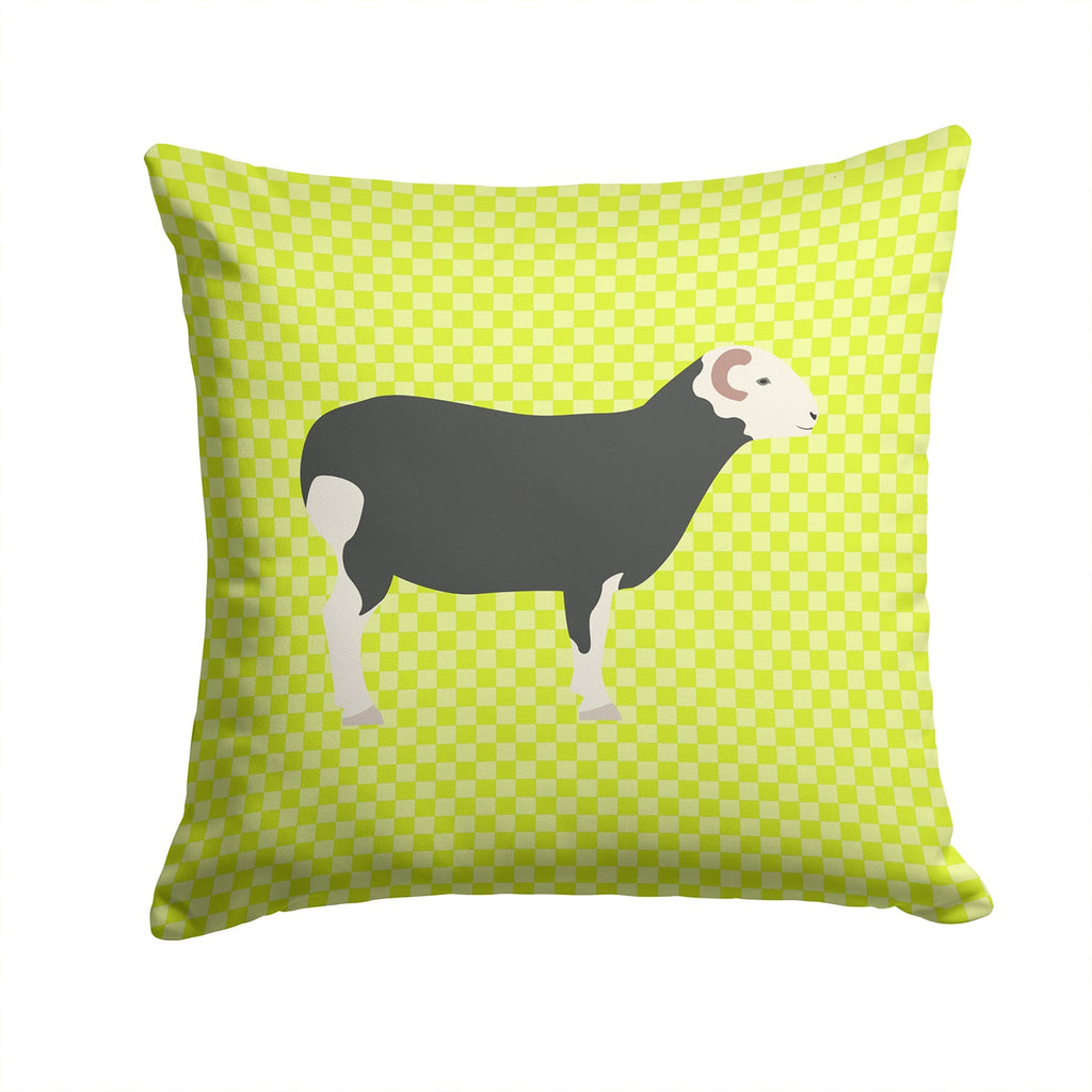 Herwick Sheep Green Decorative Throw Pillow 14x14 Indoor Outdoor Accent Cushion, Fabric Cover with Insert for Sofa, Bed, Porch & Living Room