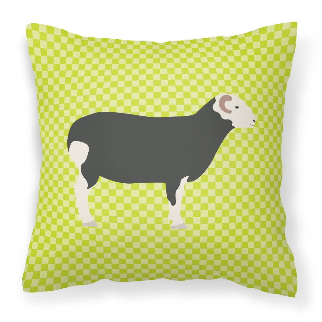 Herwick Sheep Green Decorative Throw Pillow 18x18 Indoor Outdoor Accent Cushion, Fabric Cover with Insert for Sofa, Bed, Porch & Living Room