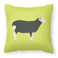 Herwick Sheep Green Decorative Throw Pillow 18x18 Indoor Outdoor Accent Cushion, Fabric Cover with Insert for Sofa, Bed, Porch & Living Room