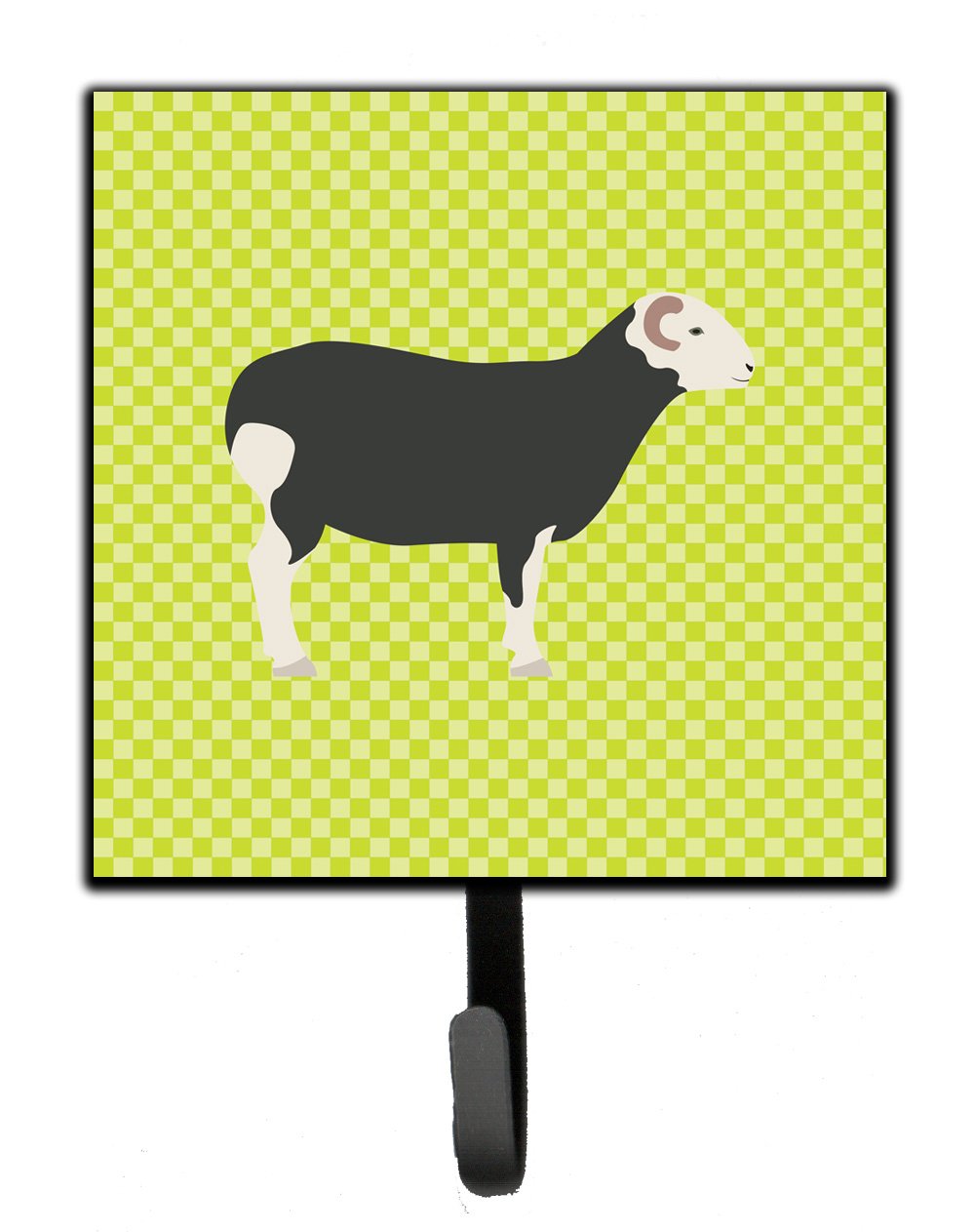 Herwick Sheep Green Leash or Key Holder Wall Hooks, Key Hooks Holder, Coat Rack Wall Mount, Coat Hooks, Hooks for Hanging Keys, Towels, Aprons, Leashes