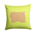 Lincoln Longwool Sheep Green Decorative Throw Pillow 14x14 Indoor Outdoor Accent Cushion, Fabric Cover with Insert for Sofa, Bed, Porch & Living Room
