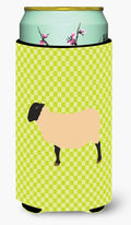 Suffolk Sheep Green Tall Boy Hugger Can Cooler Sleeve Machine Washable Drink Collapsible Insulator Beverage Insulated Holder