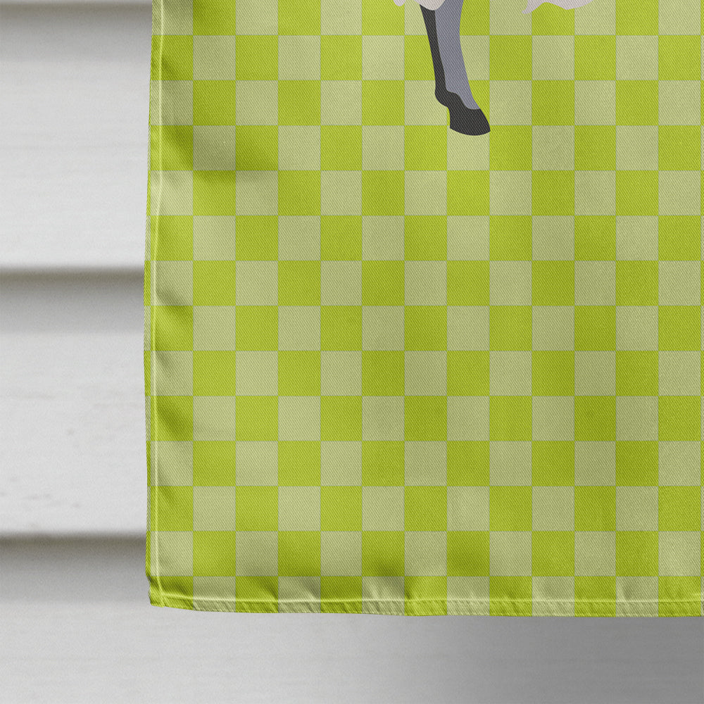 Scottish Blackface Sheep Green House Flag 28x40 Porch Sleeve Pole Decorative Outside Yard Banner Artwork Wall Hanging, Polyester